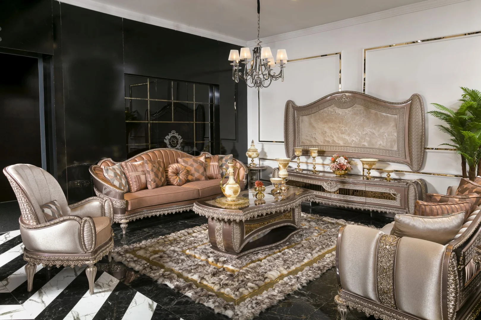 Mercan Classic Sofa Set