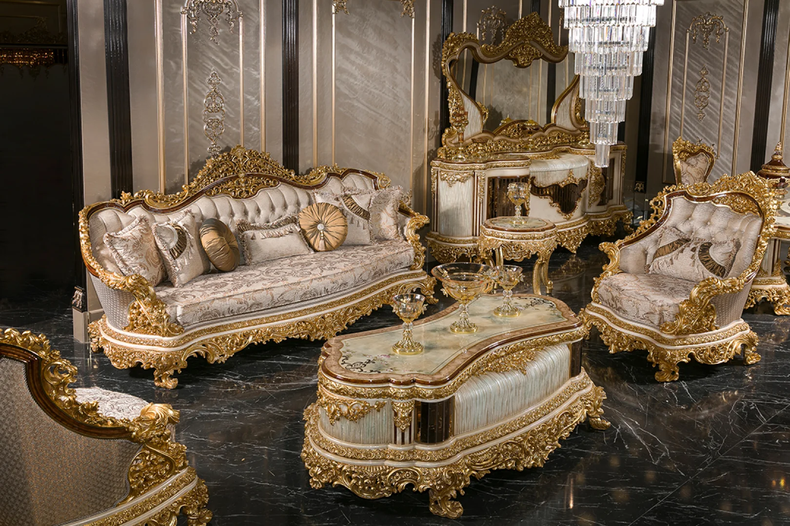 Dorya Classic Sofa Set