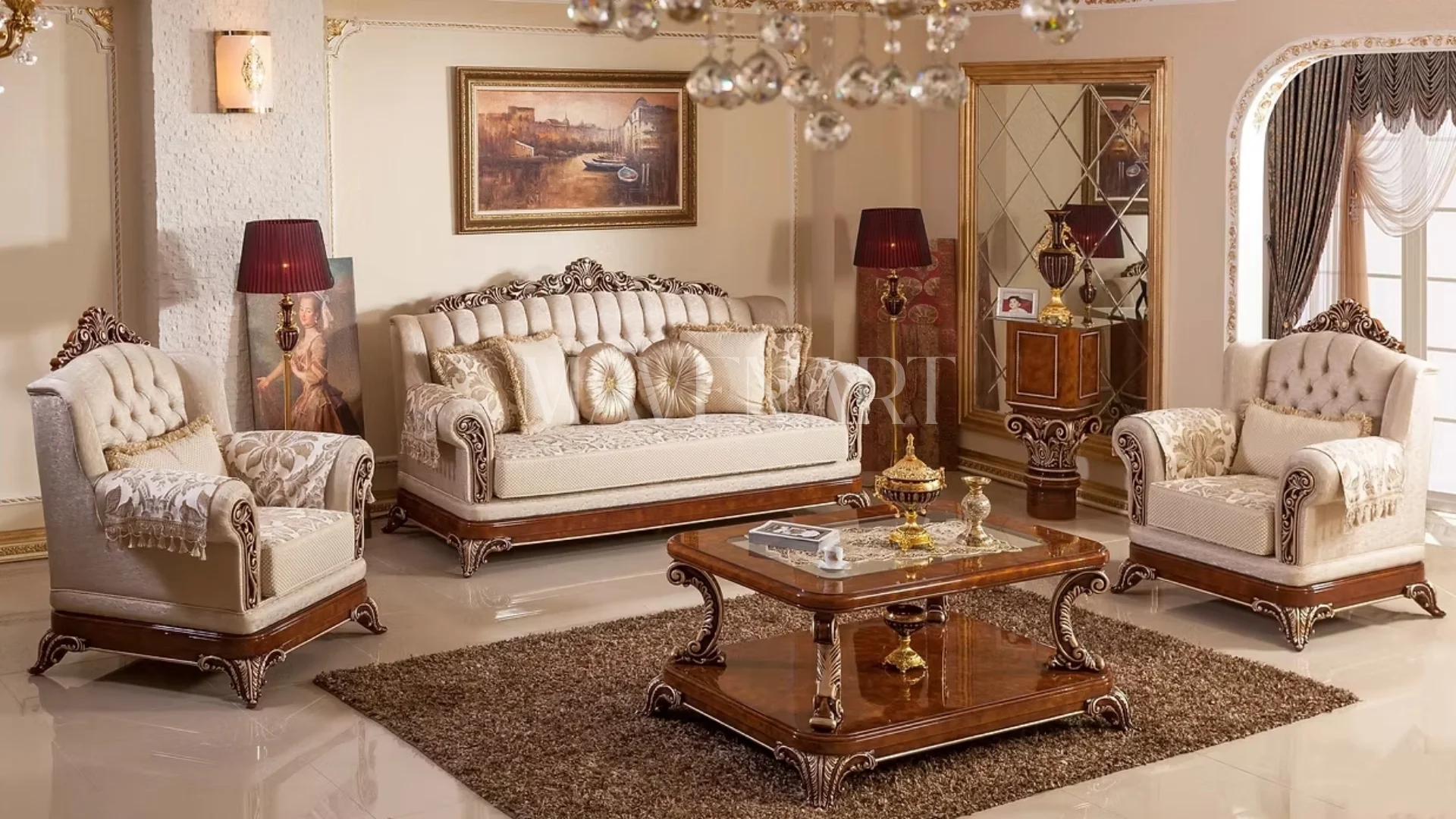 Londra Classic Sofa Set