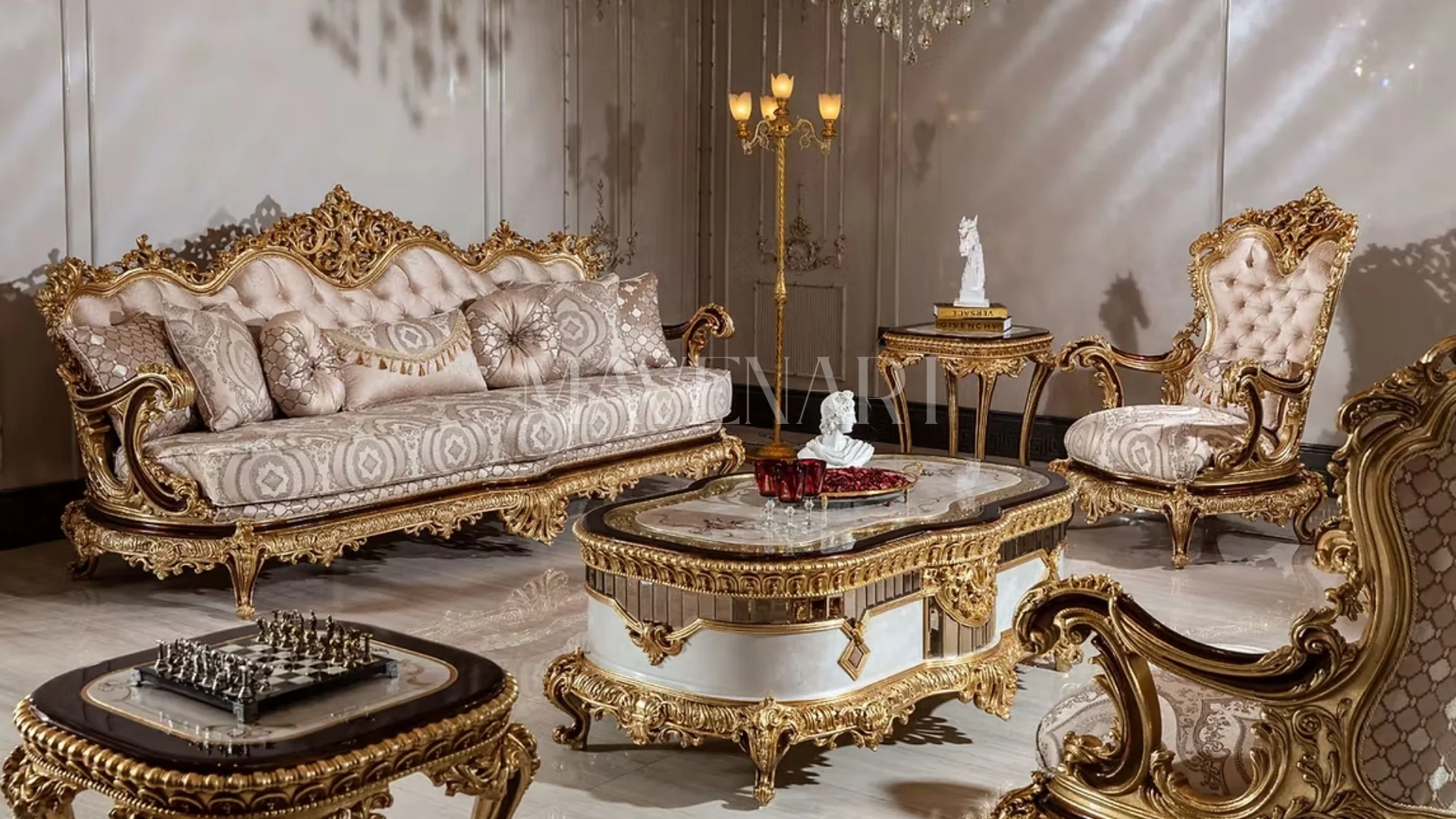 Beril Classic Sofa Set