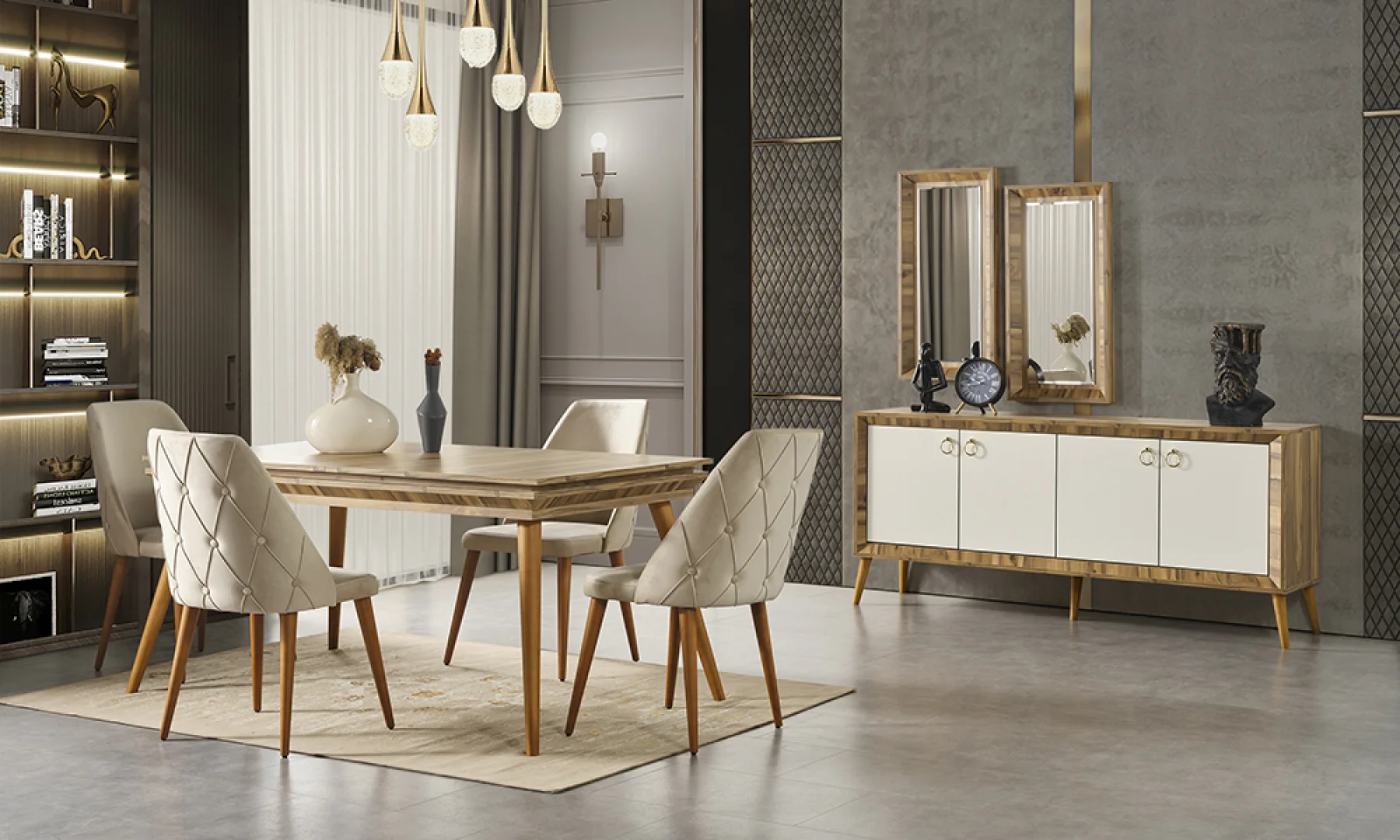 Puffy Dining Room Set