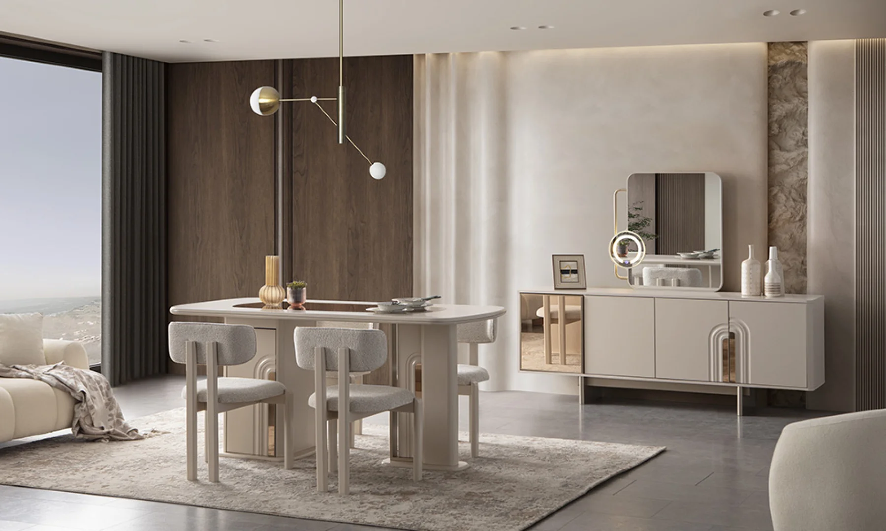 Roma Modern Dining Room Set