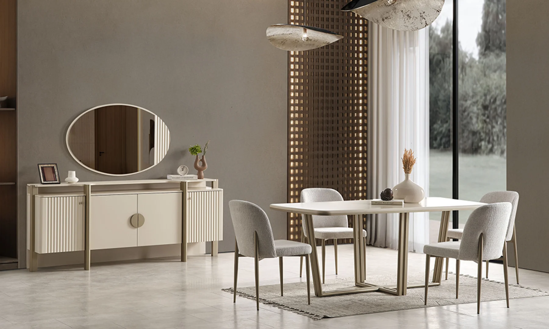 Opal Modern Dining Room Set