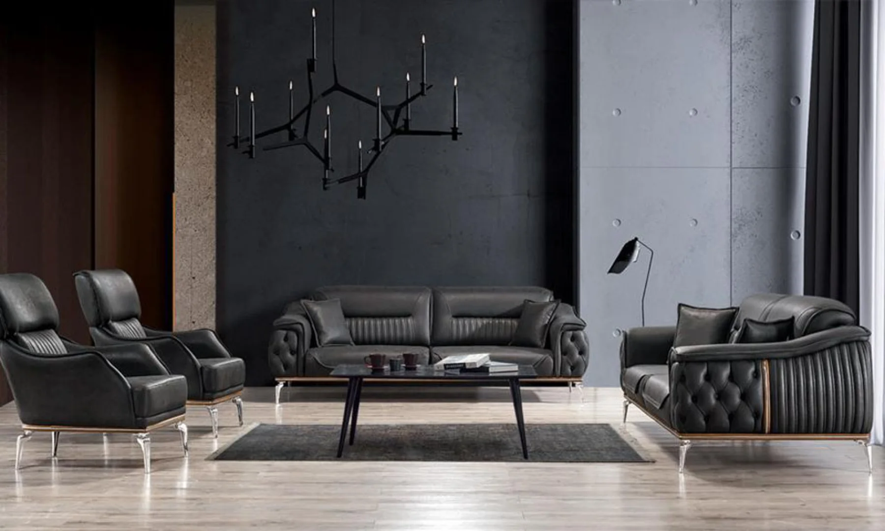 Zenova Modern Sofa Set