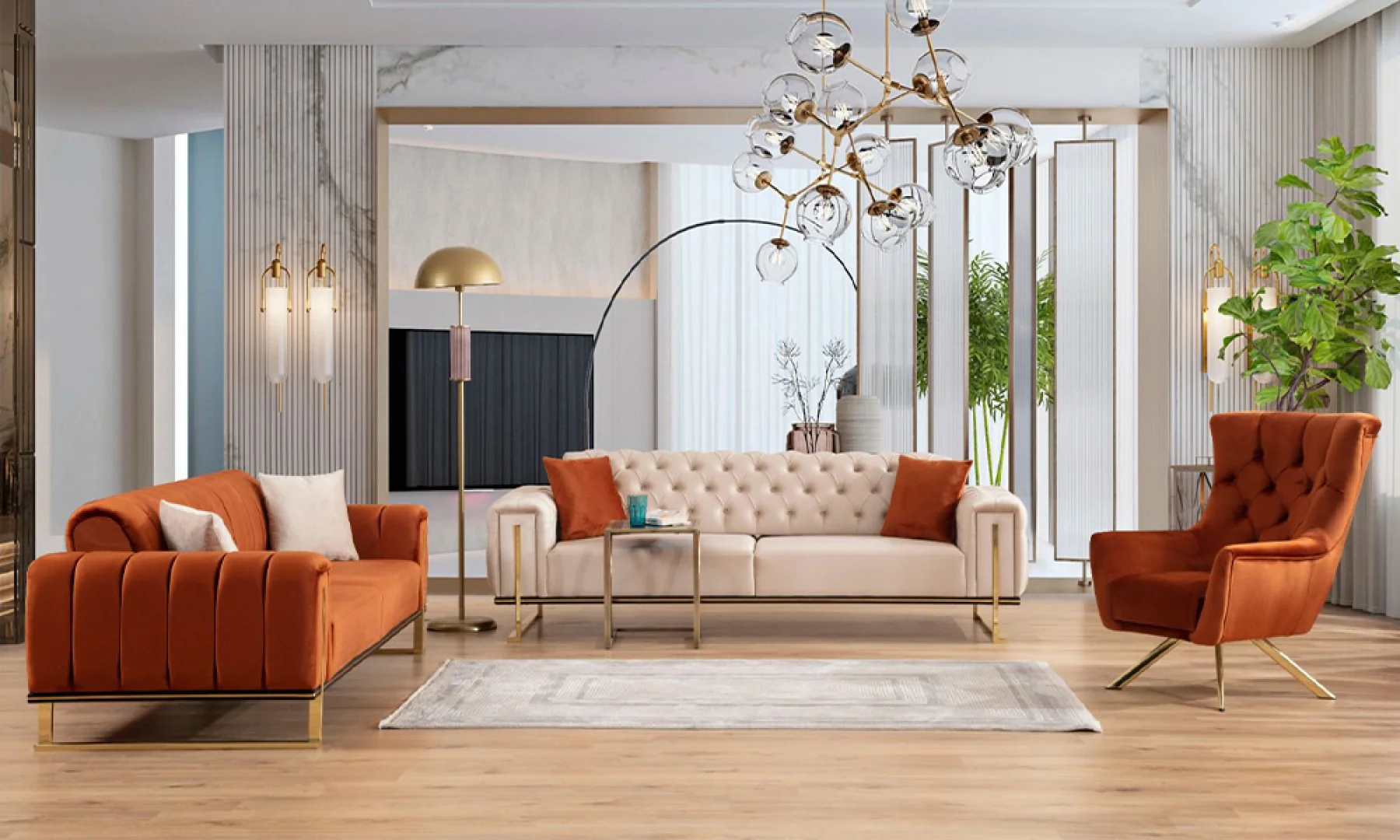 Helena Modern Sofa Set