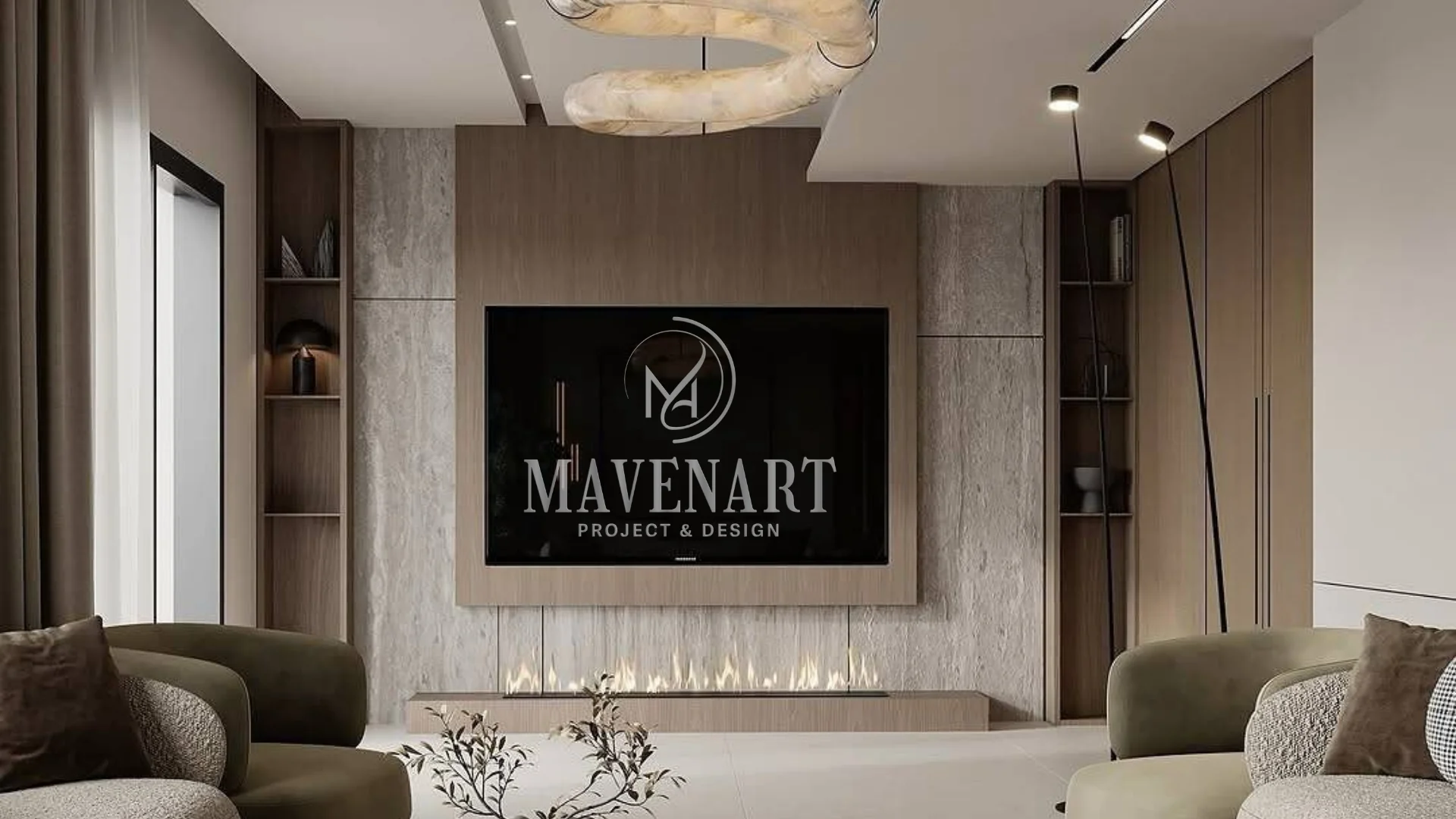 MESA YEŞİLYAYA MODERN SALON PROJEMİZ