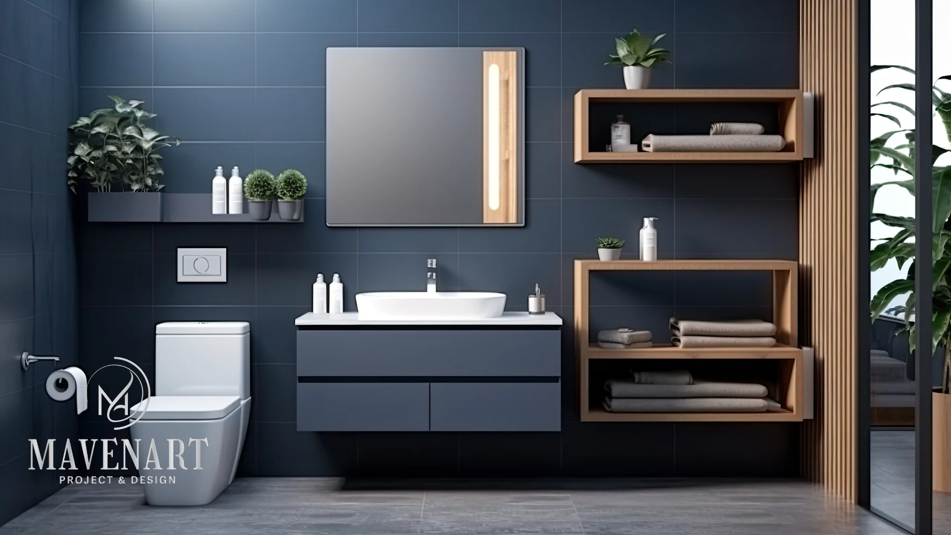 SARMAŞIK MODERN BANYO TASARIMI