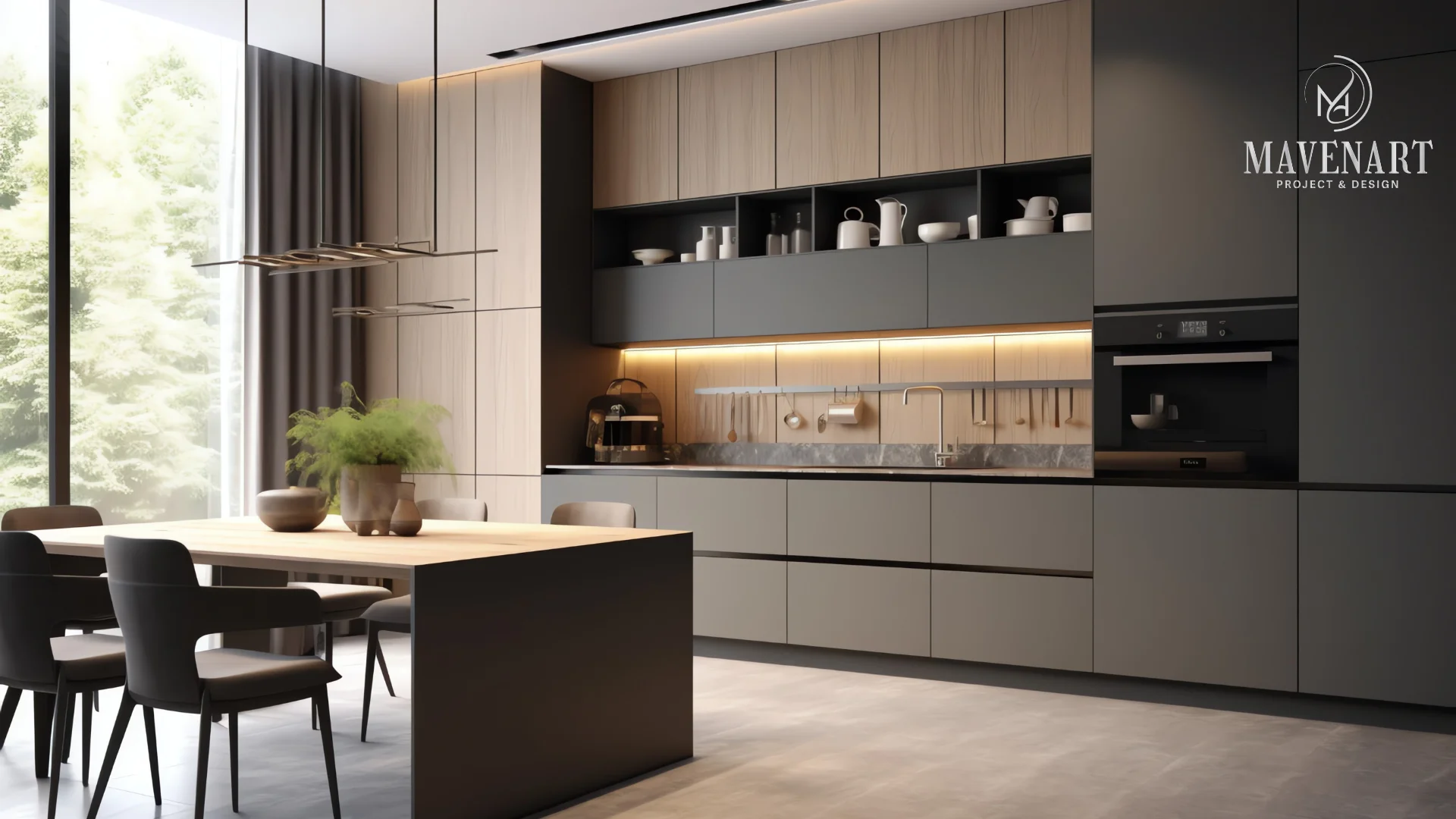 RED MODERN MUTFAK TASARIMI