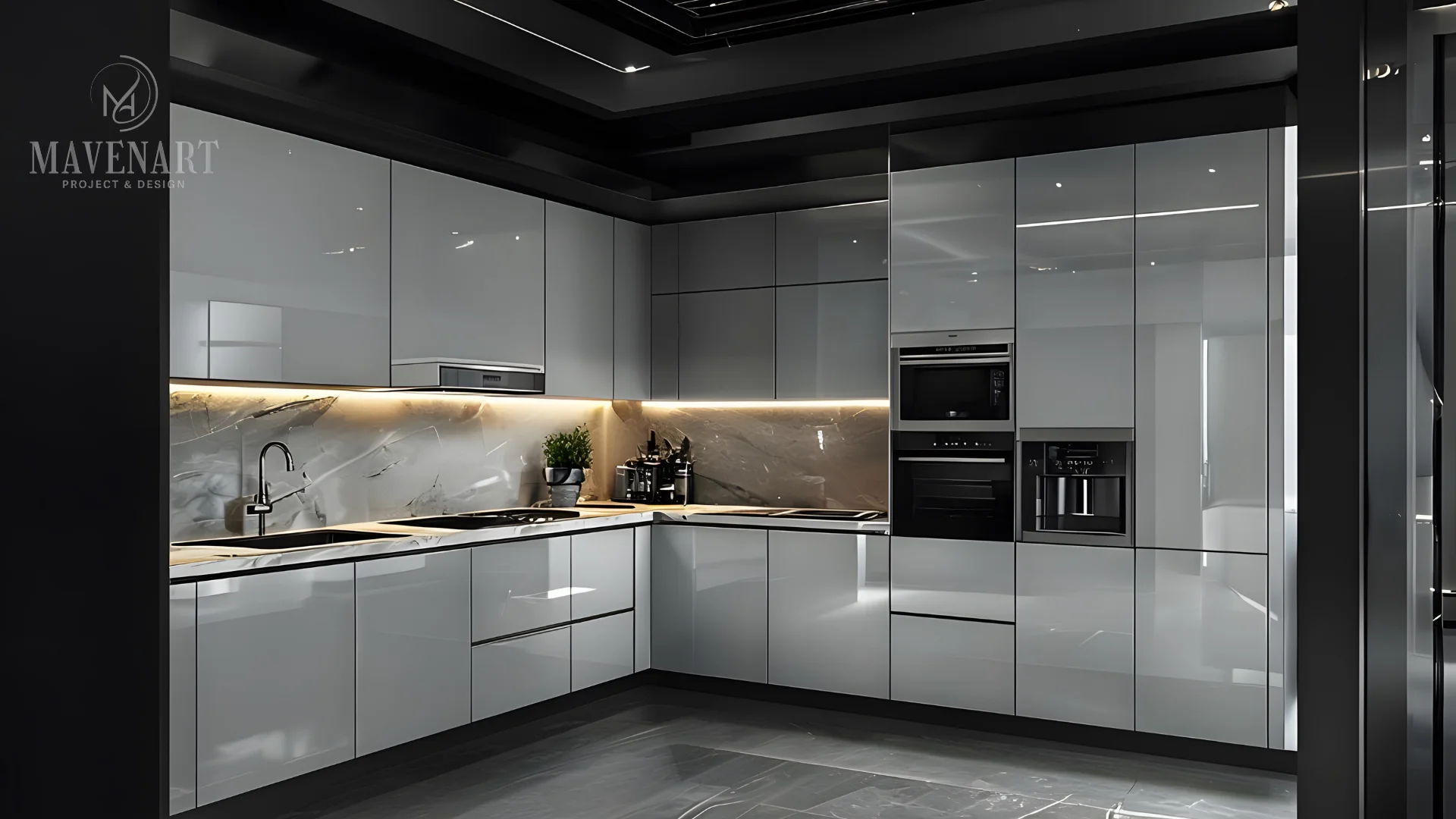 ARMA MODERN MUTFA TASARIMI