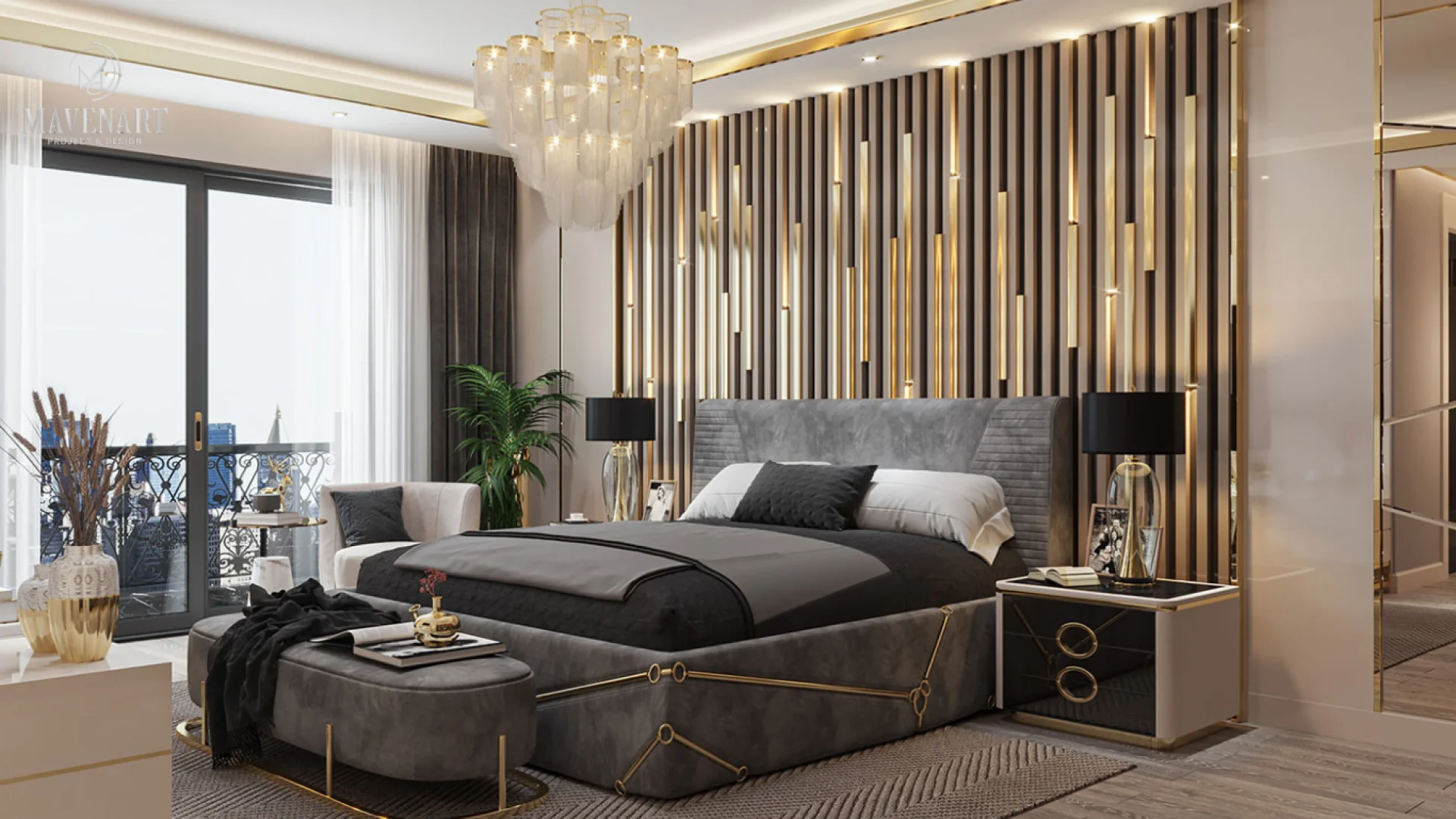 YENICE LUXURY MODERN BEDROOM SET